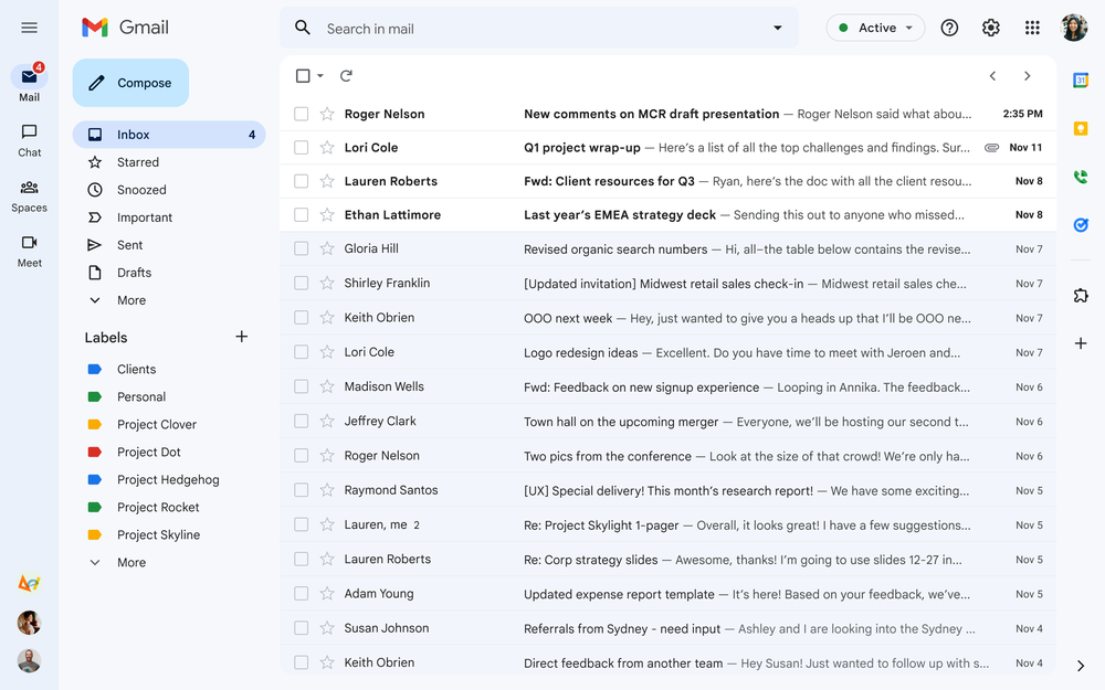 Google Workspace Updates: The new Gmail user interface is becoming the  standard experience